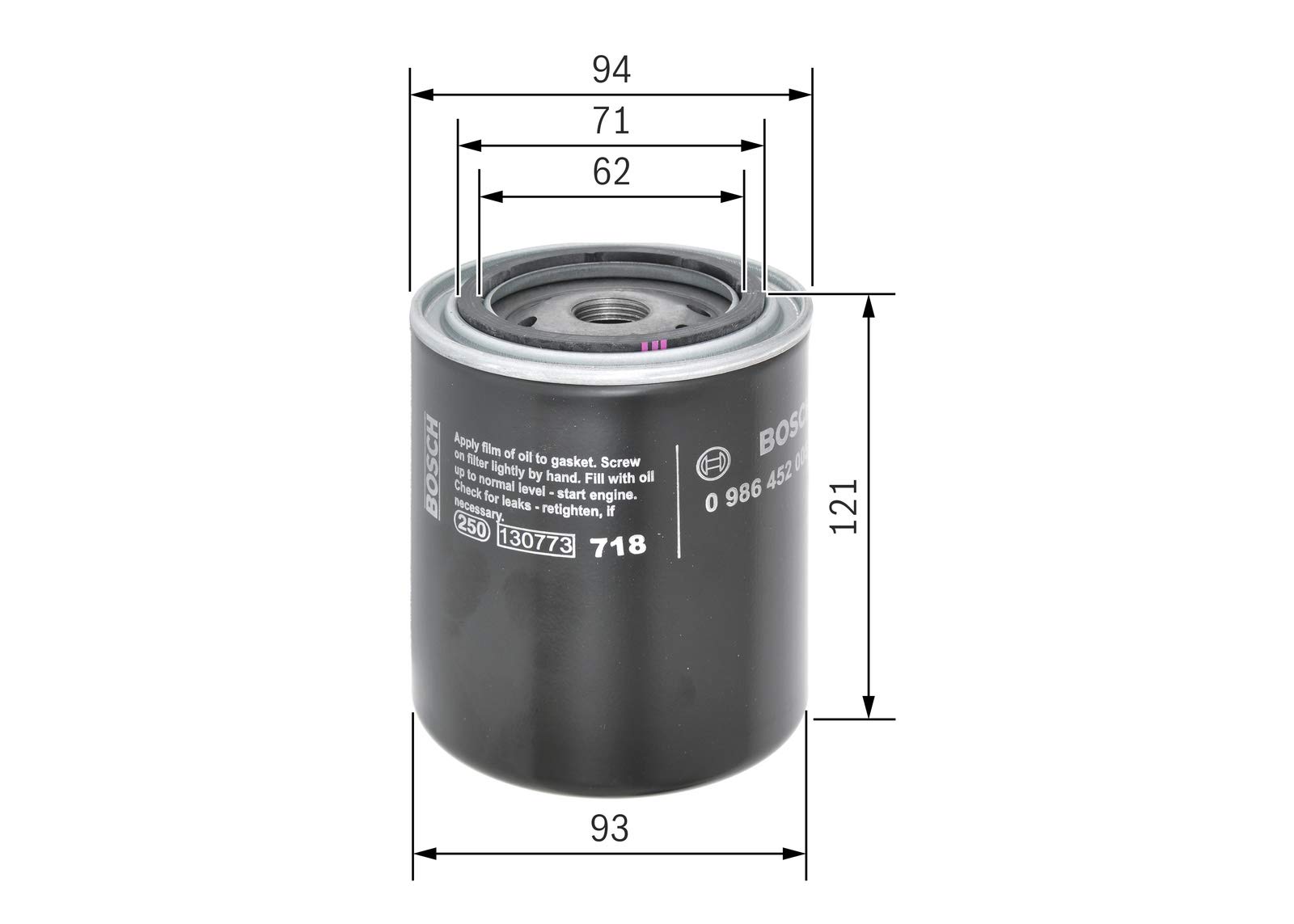 ^_^ BOSCH Oil Filter compatible with Nissan Datsun 160 J Cabstar